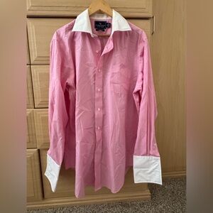 American Living Pink Wrinkle-Free Shirt